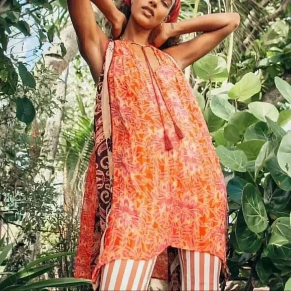 Free People Feel The Heat Printed Tunic - Picture 1 of 4